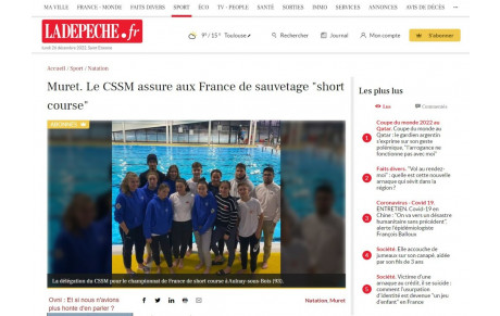 La Depeche - Retour sur les France Short Course